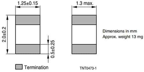 EPCOS / TDK B574xV2/B57620C5 0805-SMD-NTC-Thermistoren
